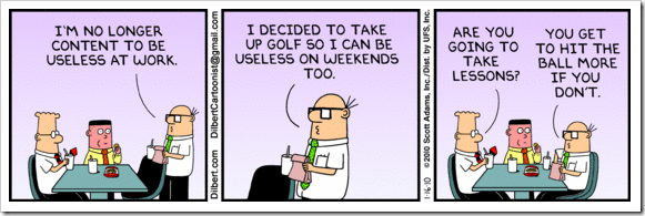 Dilbert on Golf Dilbert on Golf