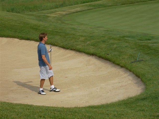 2006 06 22 - Michael  in bunker on 6th